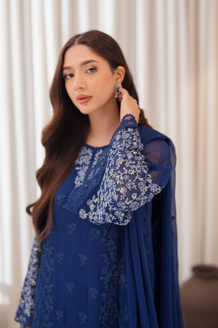 Azure Chiffon Suit-Replica Suits-Replica Zone
