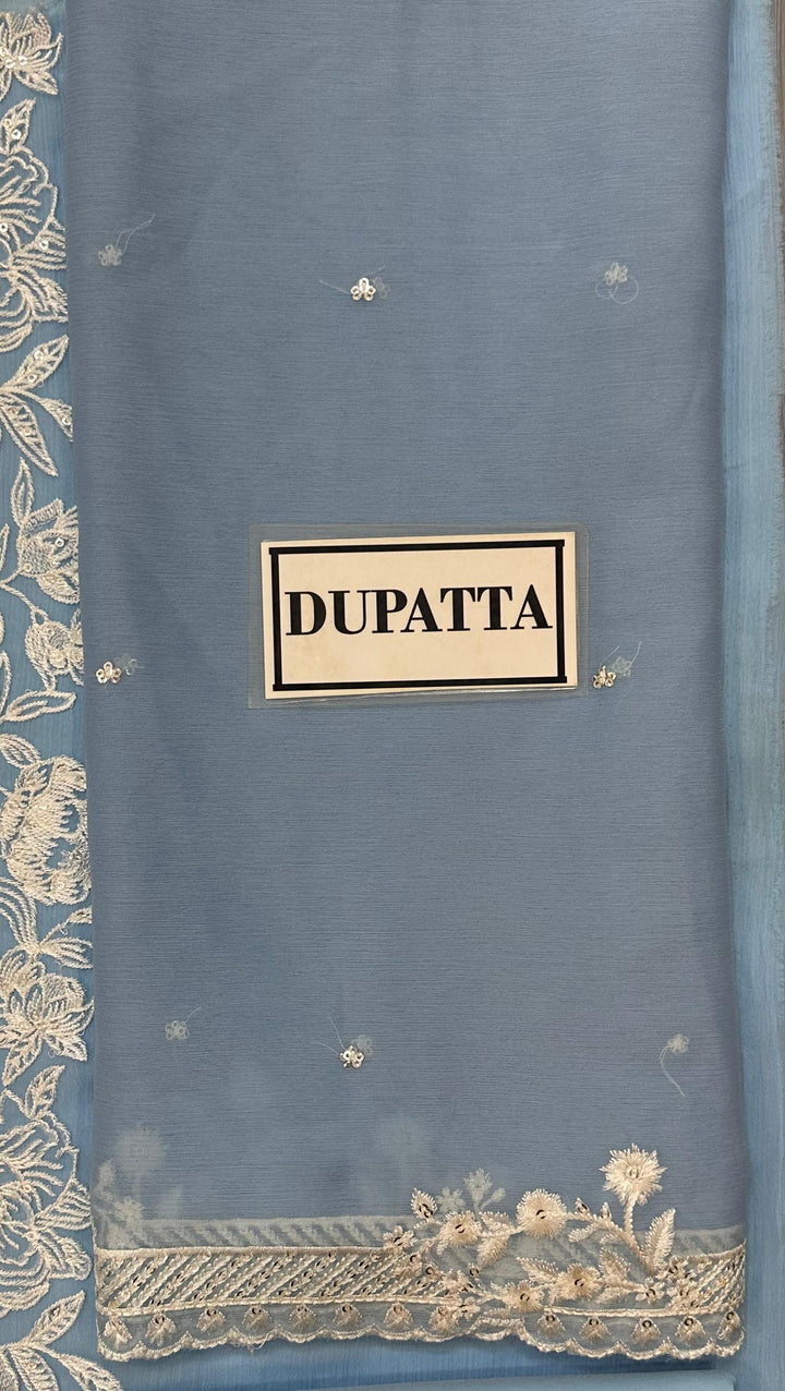 Azure Chiffon Suit-Replica Suits-Replica Zone