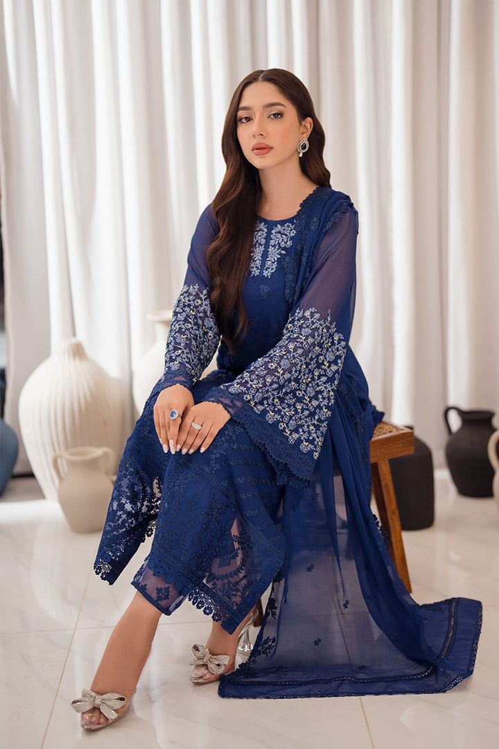 Azure Chiffon Suit-Replica Suits-Replica Zone