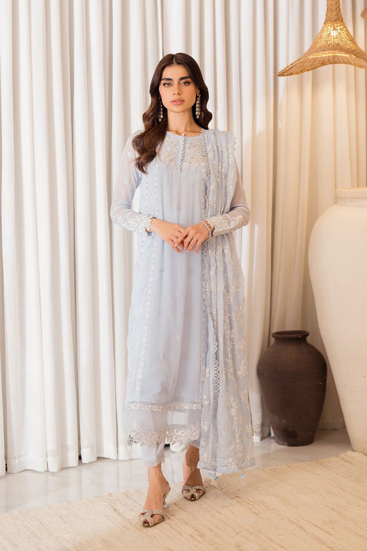 Azure Chiffon Suit-Replica Suits-Replica Zone