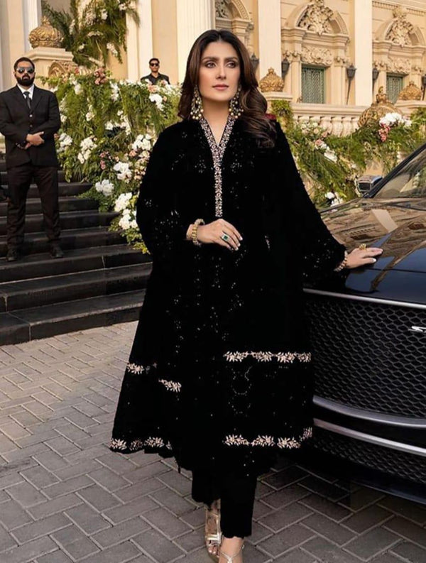 Azure Chiffon Suit-Replica Suits-Replica Zone