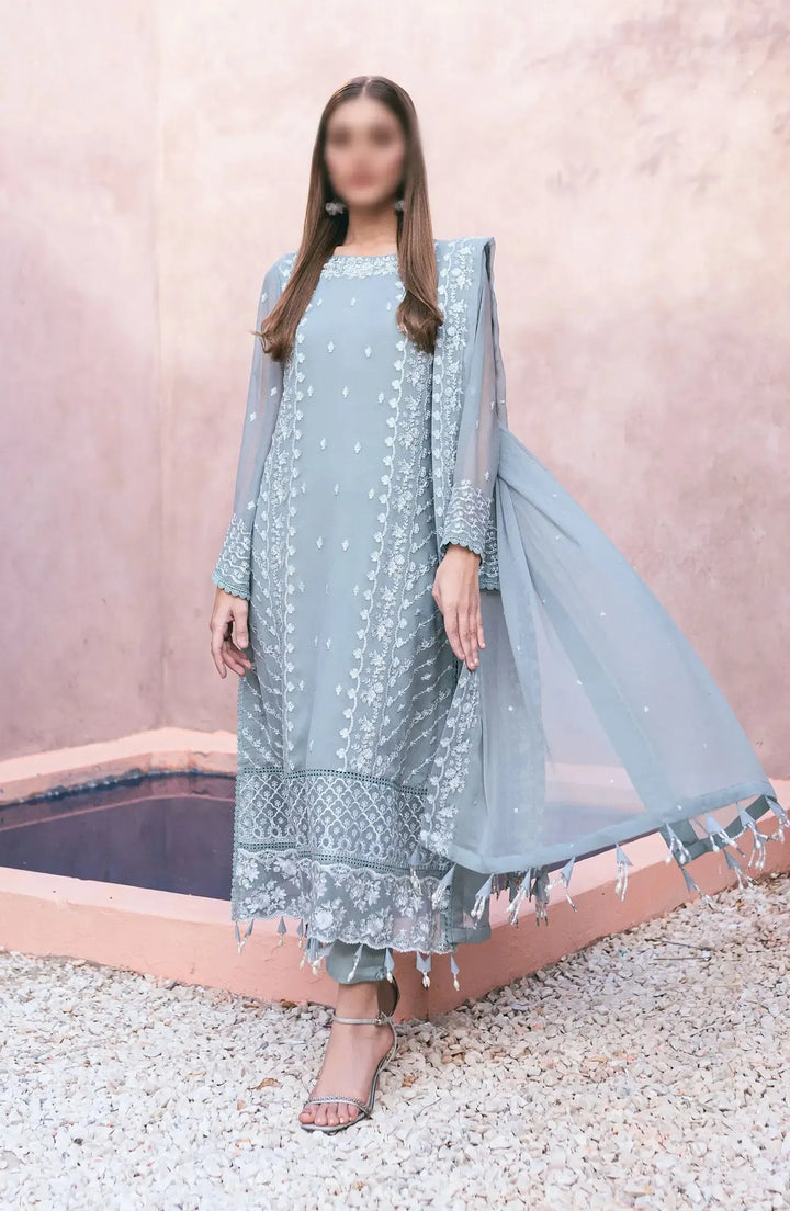 Azure Chiffon Suit-Replica Suits-Replica Zone