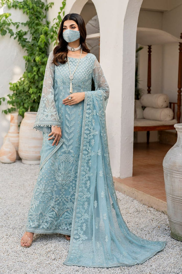 Azure Chiffon Suit-Replica Suits-Replica Zone