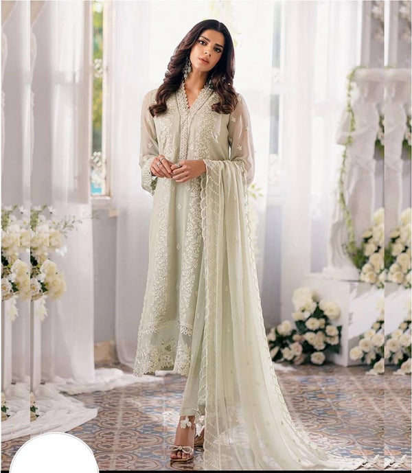 Azure Chiffon Suit-Replica Suits-Replica Zone