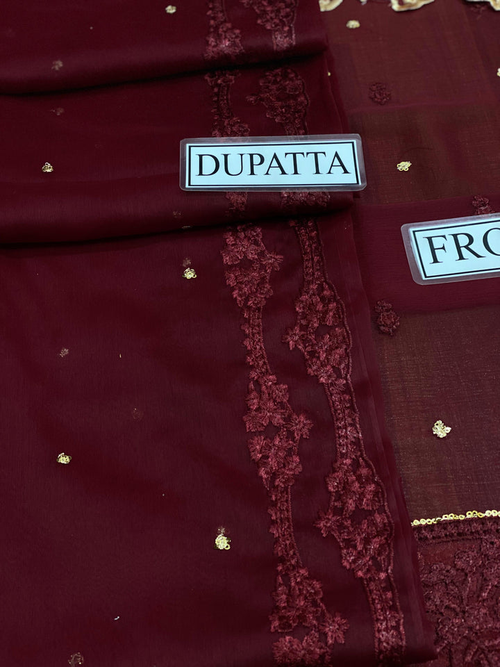 Azure Chiffon Suit-Replica Suits-Replica Zone