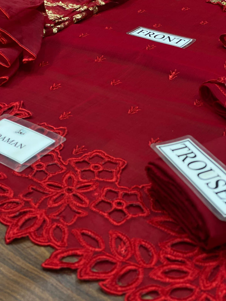 Azure Chiffon Suit-Replica Suits-Replica Zone