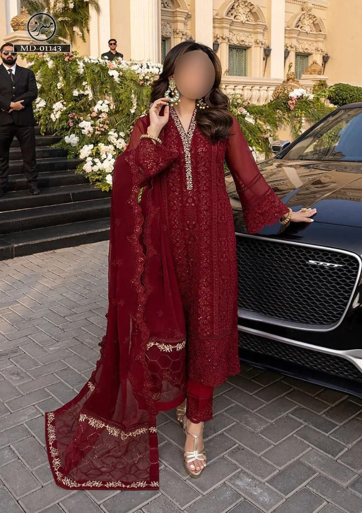 Azure Chiffon Suit-Replica Suits-Replica Zone