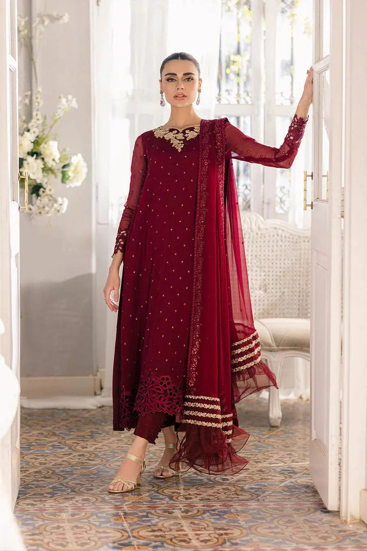 Azure Chiffon Suit-Replica Suits-Replica Zone
