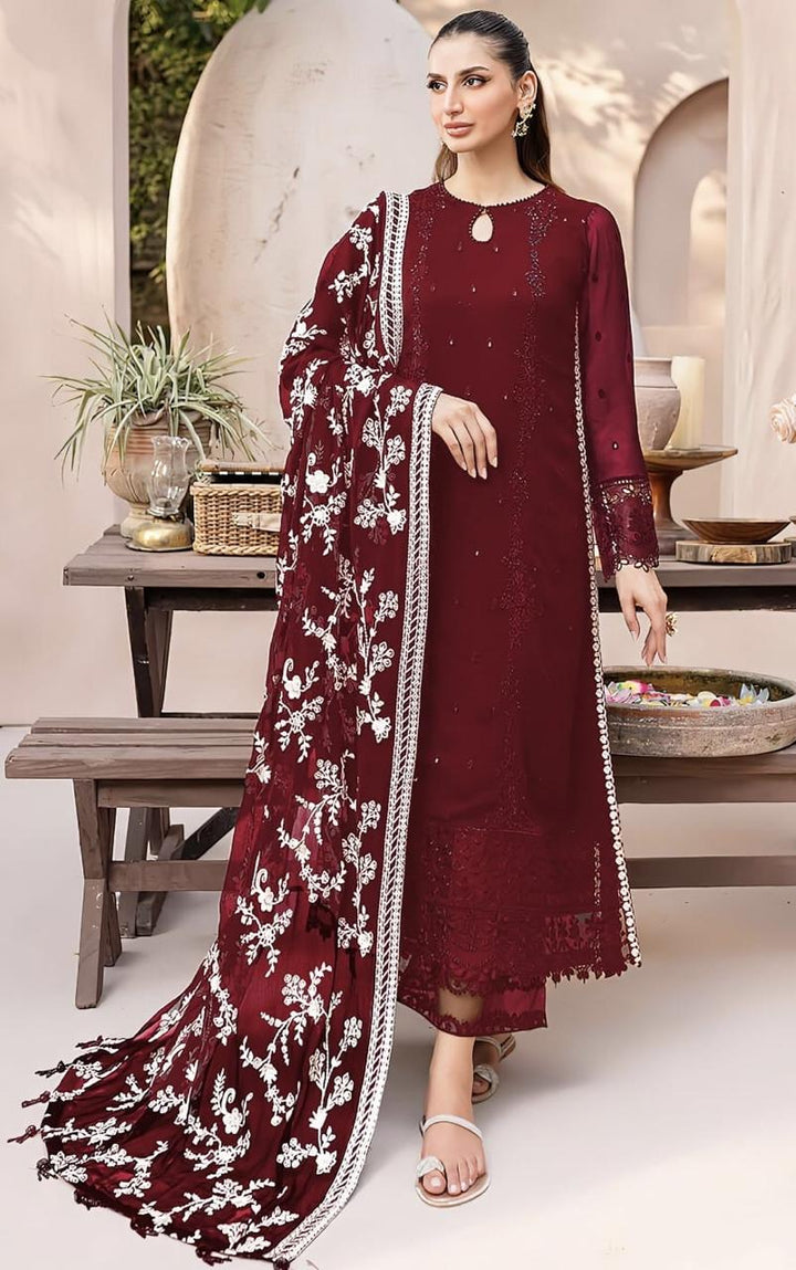 Azure Chiffon Suit-Replica Suits-Replica Zone