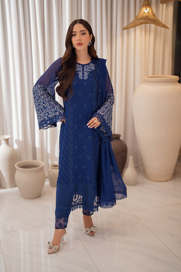 Azure Chiffon Suit-Replica Suits-Replica Zone