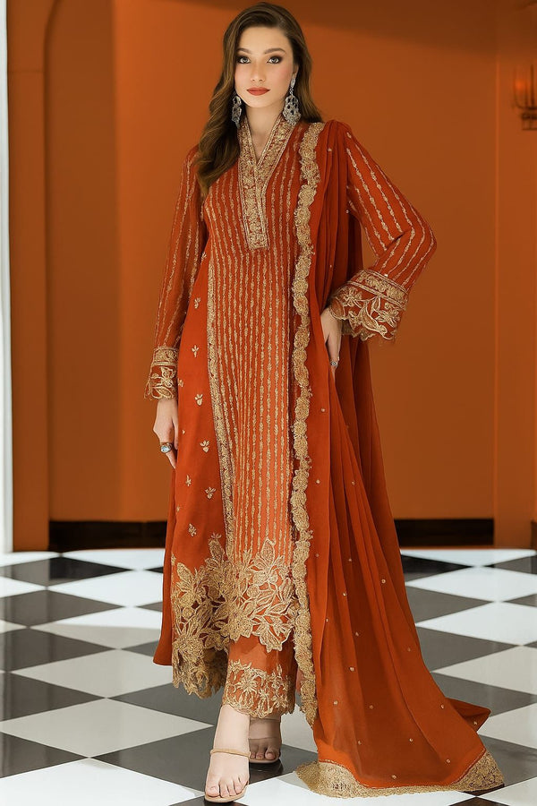 Azure Chiffon Suit-Replica Suits-Replica Zone