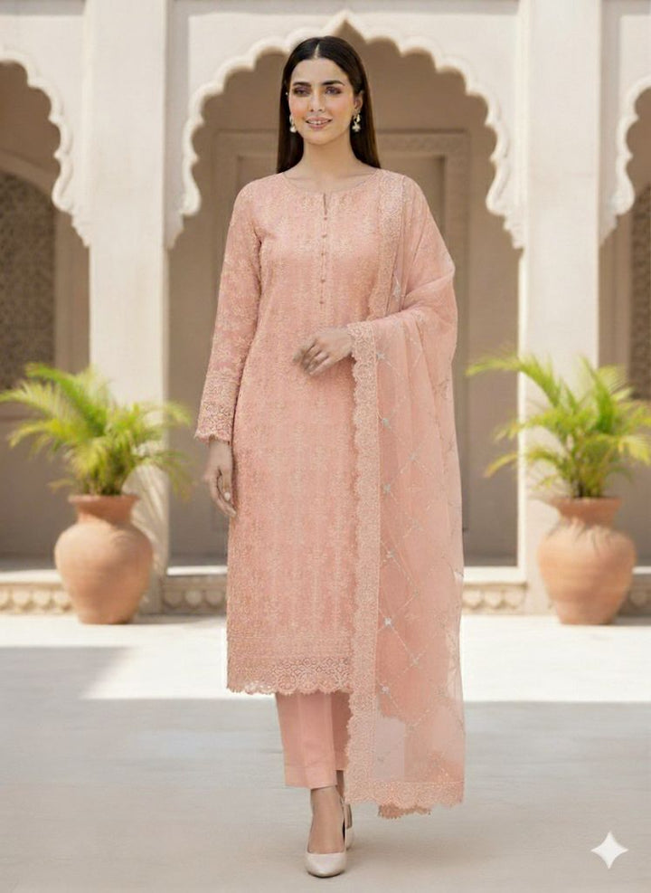 Azure Chiffon Suit-Replica Suits-Replica Zone