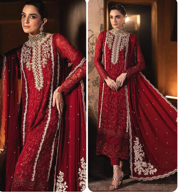 Azure Chiffon Suit-Replica Suits-Replica Zone