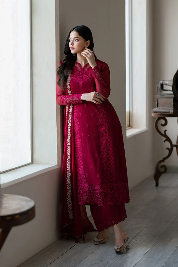 Azure Chiffon Suit-Replica Suits-Replica Zone