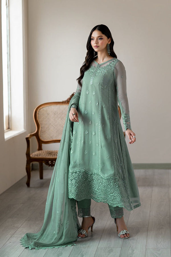 Azure Chiffon Suit-Replica Suits-Replica Zone