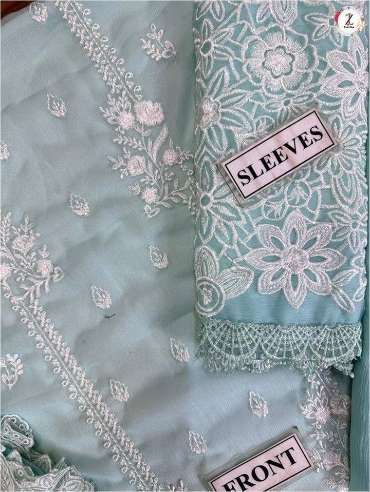 Azure Chiffon Suit-Replica Suits-Replica Zone