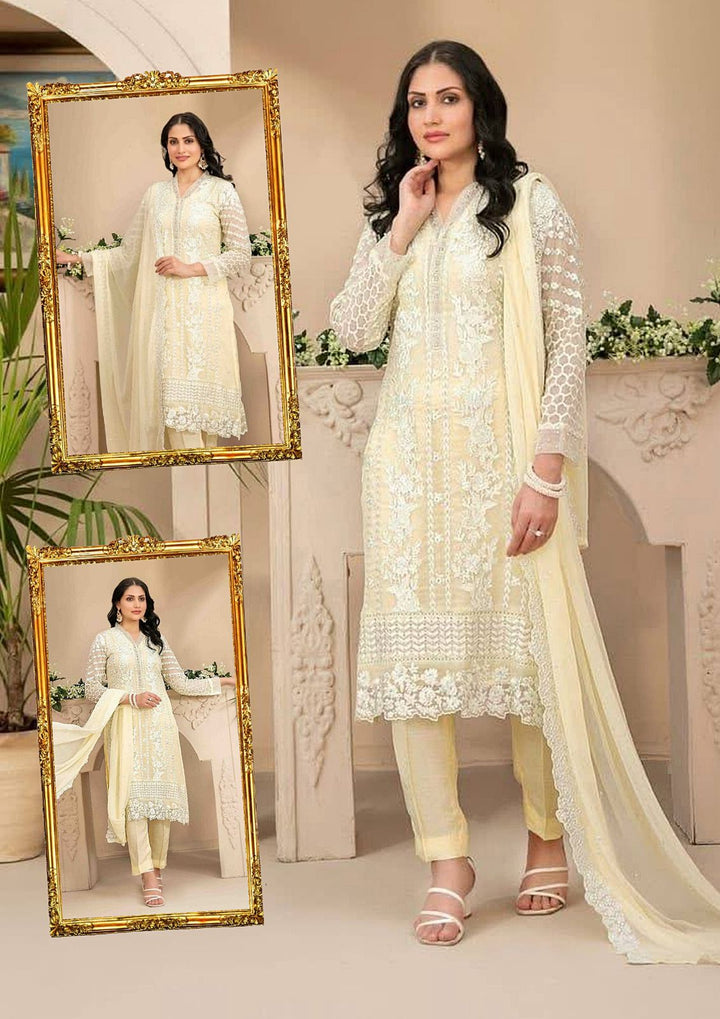 Azure Chiffon Suit-Replica Suits-Replica Zone