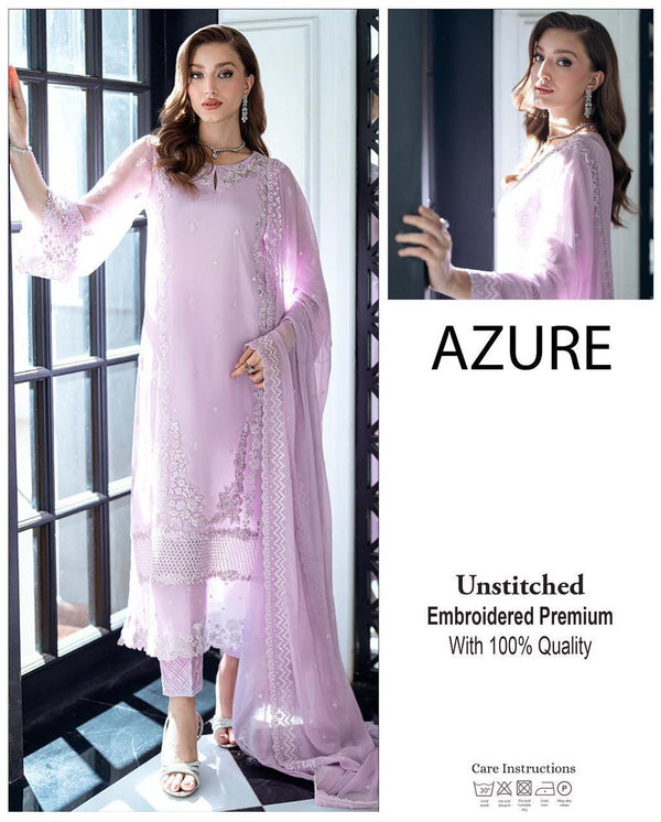 Azure Chiffon Suit-Replica Suits-Replica Zone
