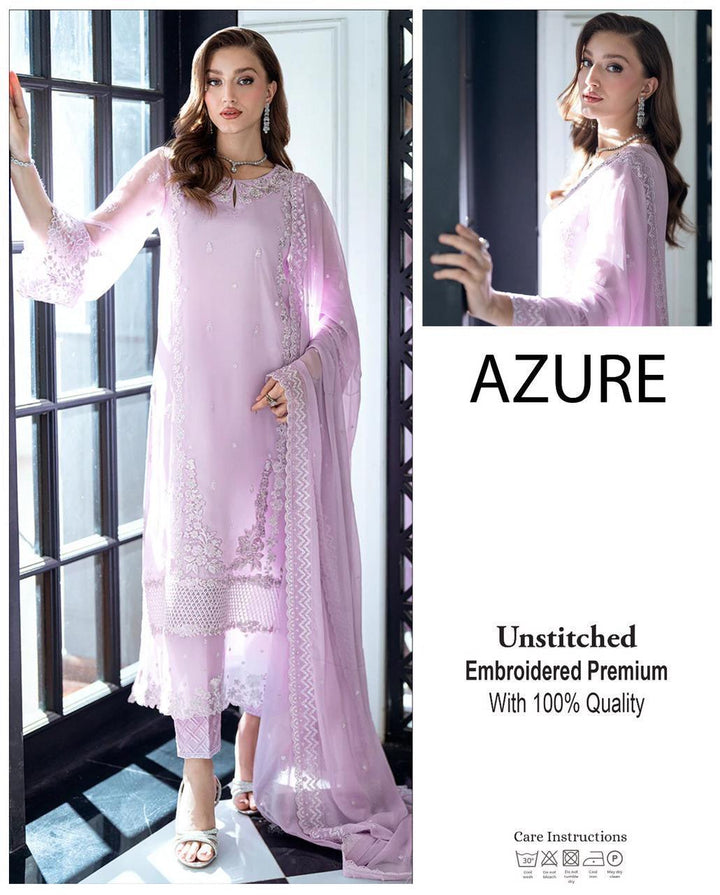 Azure Chiffon Suit-Replica Suits-Replica Zone