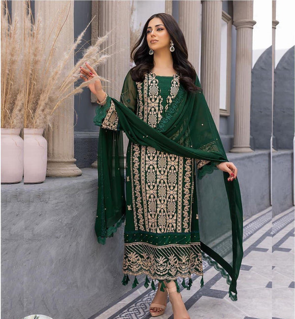 Azure Chiffon Suit-Replica Suits-Replica Zone