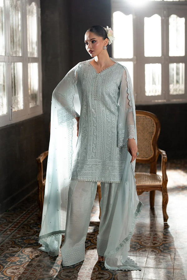 Azure Chiffon Suit-Replica Suits-Replica Zone
