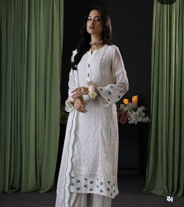Azure Chiffon Suit-Replica Suits-Replica Zone