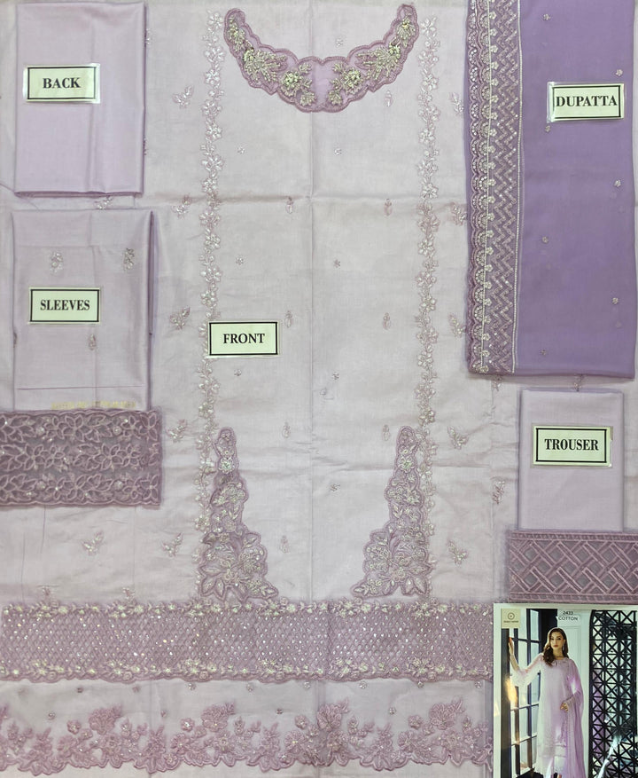Azure Cotton Suit-Cotton Suits-Replica Zone