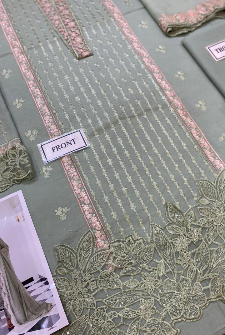 Azure Cotton Suit-Cotton Suits-Replica Zone