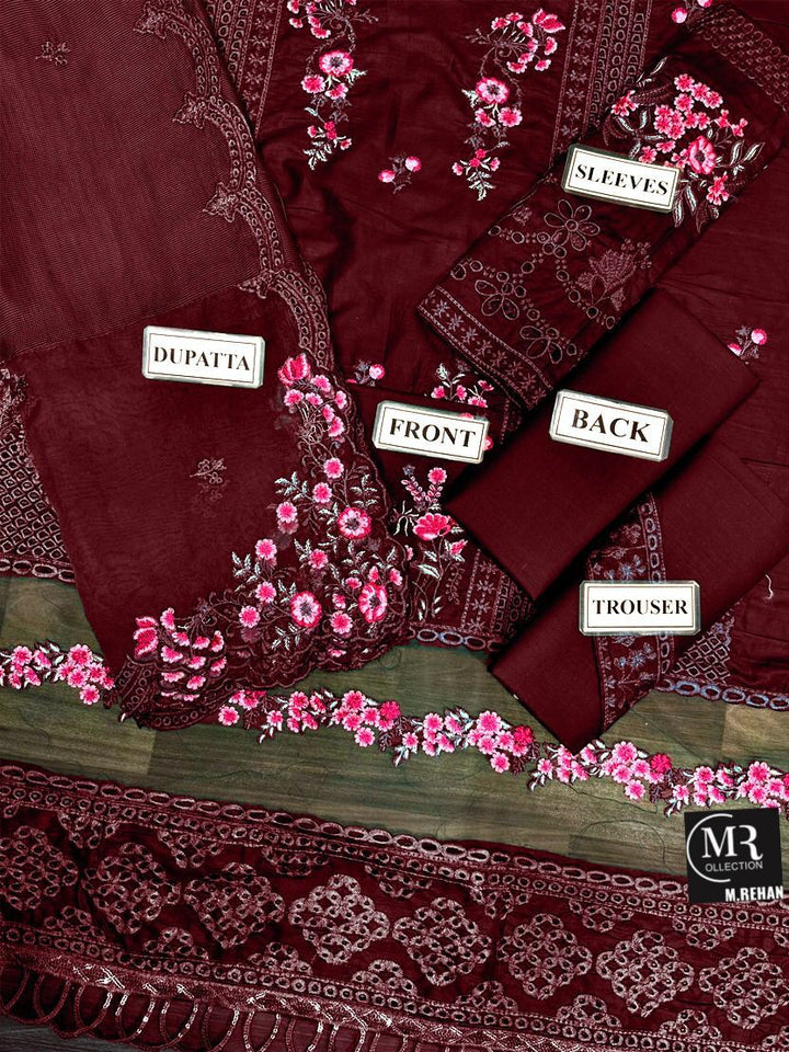 Azure Lawn Suit-Lawn Suits-Replica Zone