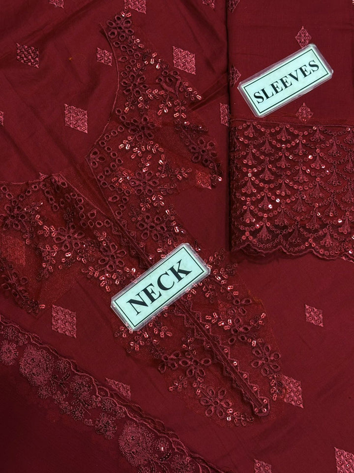 Azure Lawn Suit-Lawn Suits-Replica Zone