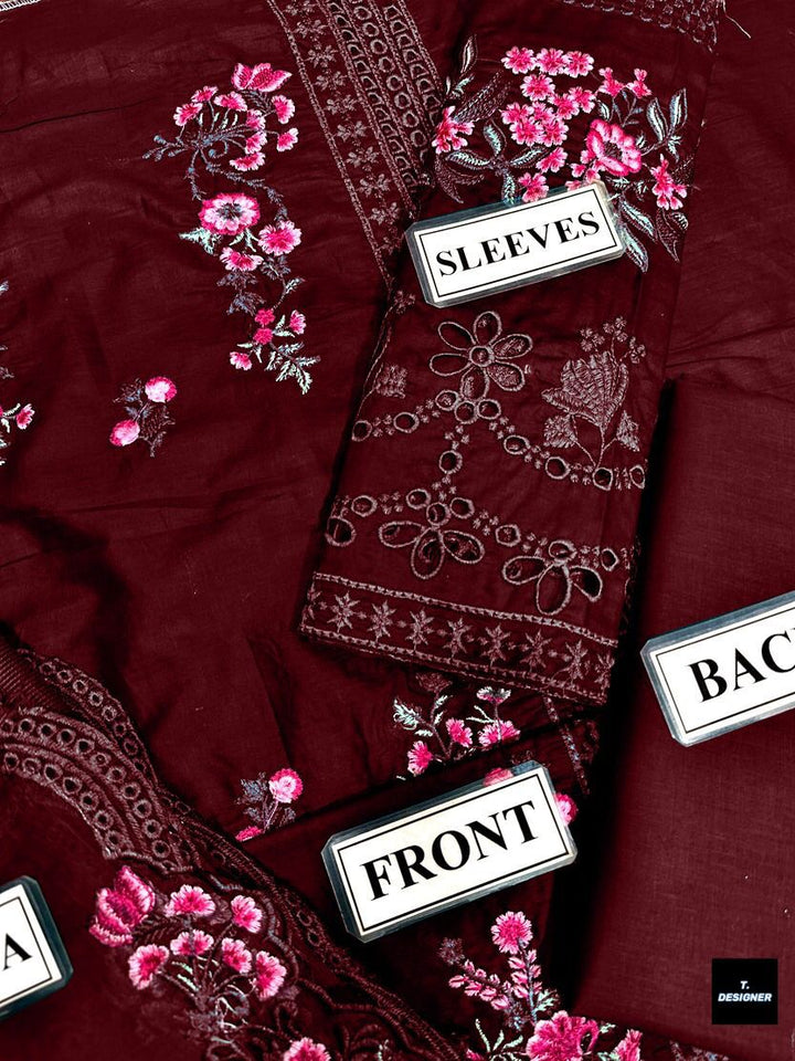 Azure Lawn Suit-Lawn Suits-Replica Zone