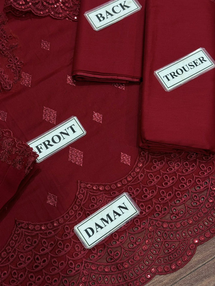 Azure Lawn Suit-Lawn Suits-Replica Zone