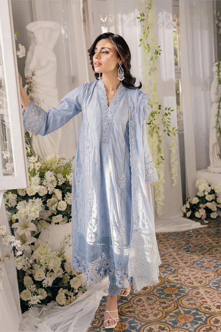 Azure Lawn Suit-Lawn Suits-Replica Zone