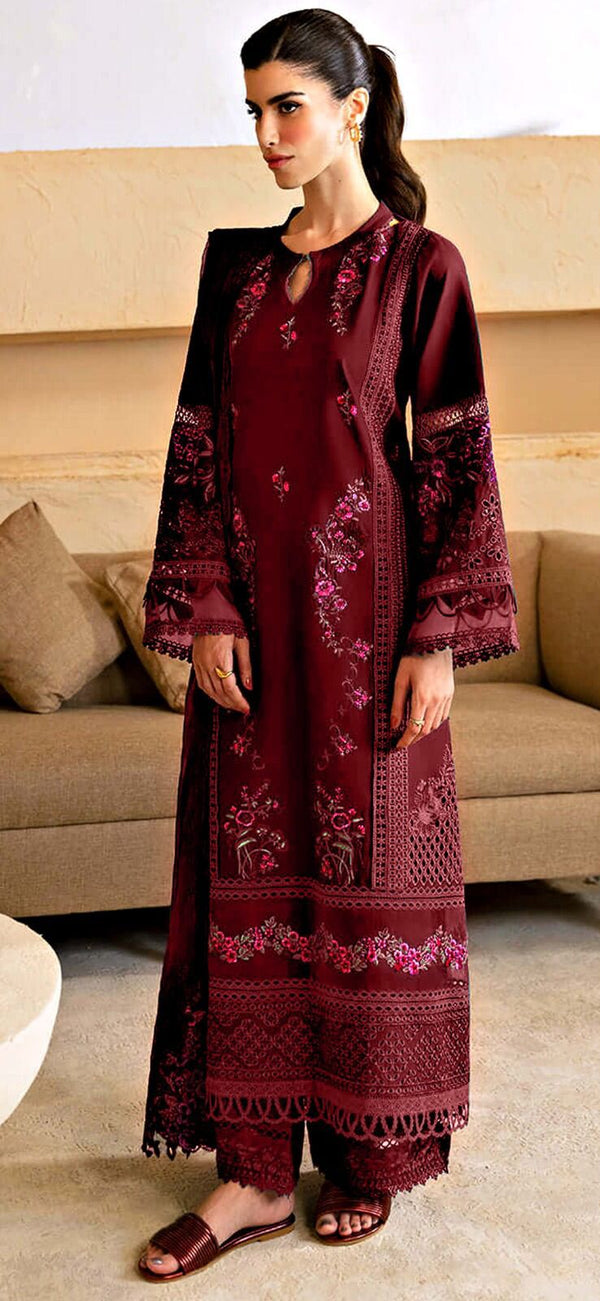 Azure Lawn Suit-Lawn Suits-Replica Zone