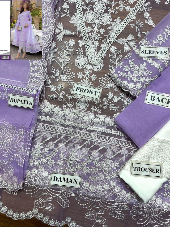 Azure Organza Suit-Replica Suits-Replica Zone