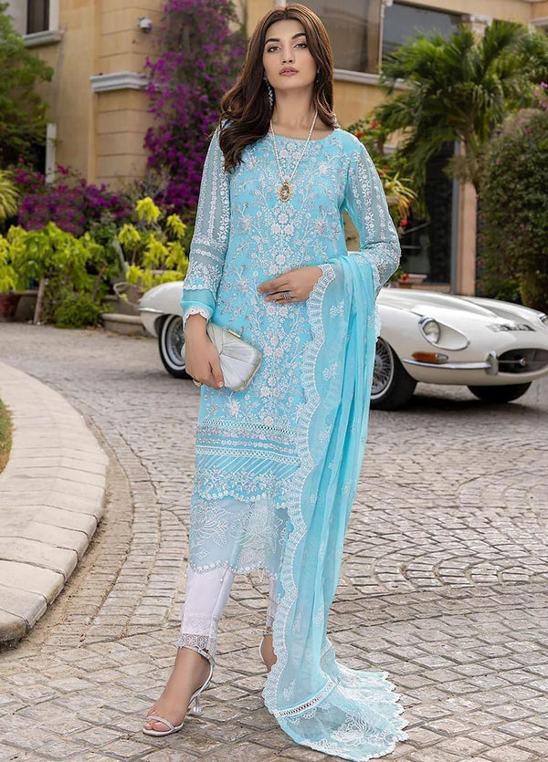 Azure Organza Suit-Replica Suits-Replica Zone