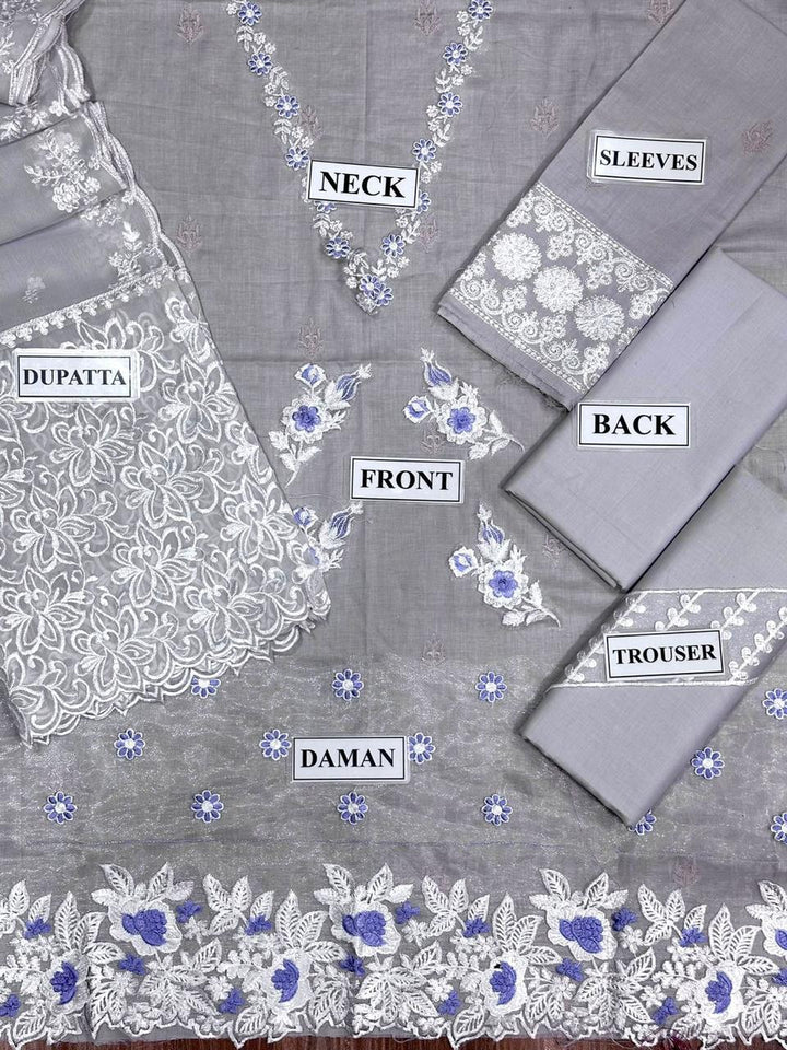 Bareeza Lawn Suit-Lawn Suits-Replica Zone
