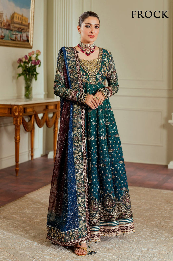 Baroque Chiffon Frock-Bridal Suits-Replica Zone