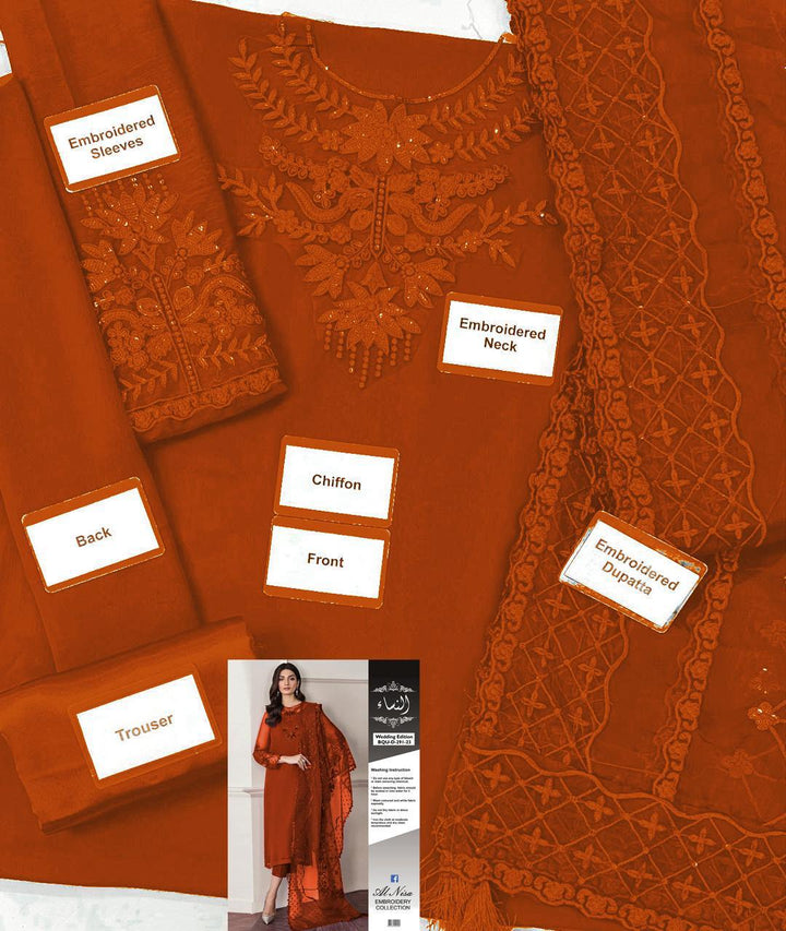Baroque Chiffon Suit-Replica Suits-Replica Zone