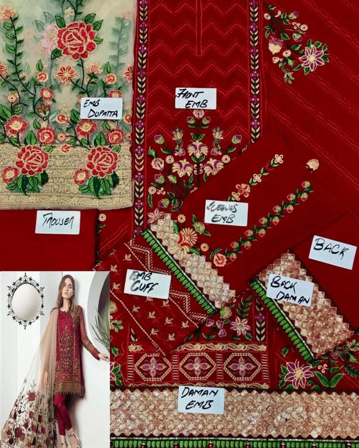 Baroque Chiffon Suit-Replica Suits-Replica Zone