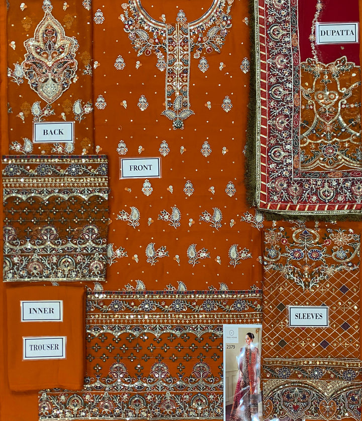 Baroque Chiffon Suit-Replica Suits-Replica Zone