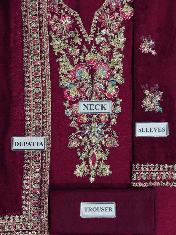 Baroque Chiffon Suit-Replica Suits-Replica Zone