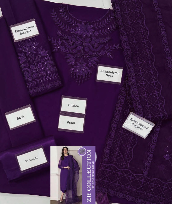 Baroque Chiffon Suit-Replica Suits-Replica Zone