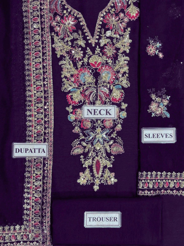 Baroque Chiffon Suit-Replica Suits-Replica Zone