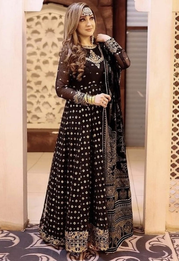 Baroque Chiffon Suit-Bridal Suits-Replica Zone