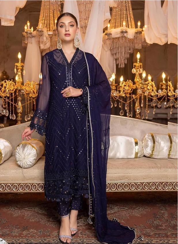 Baroque Chiffon Suit-Replica Suits-Replica Zone