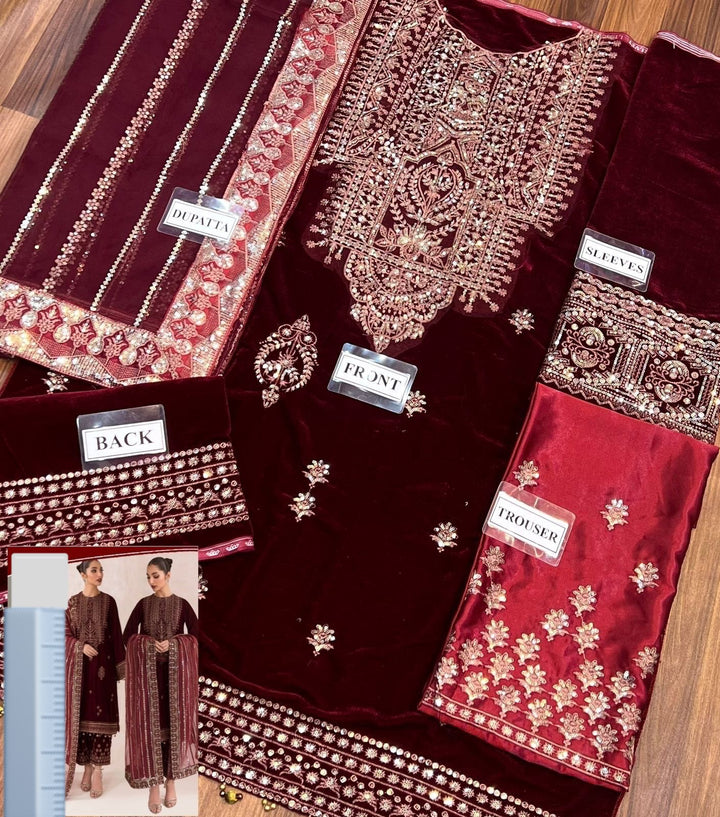 Baroque Jazmin Velvet Suit-Replica Suits-Replica Zone
