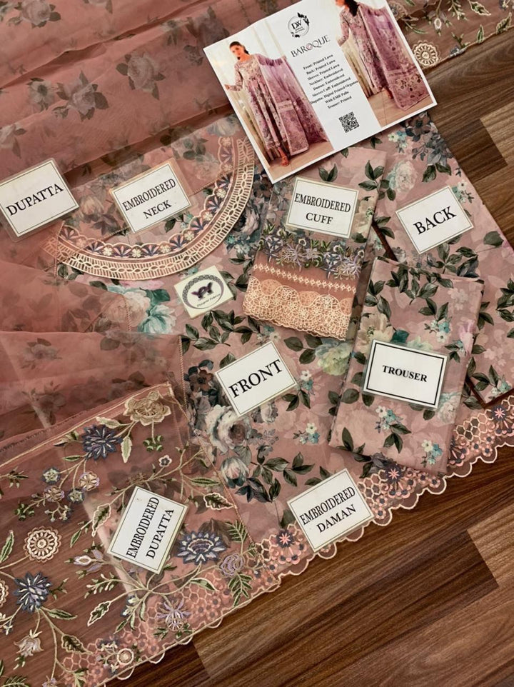 Baroque Lawn Suit-Lawn Suits-Replica Zone
