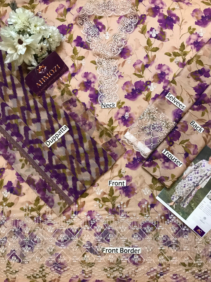 Baroque Lawn Suit-Lawn Suits-Replica Zone