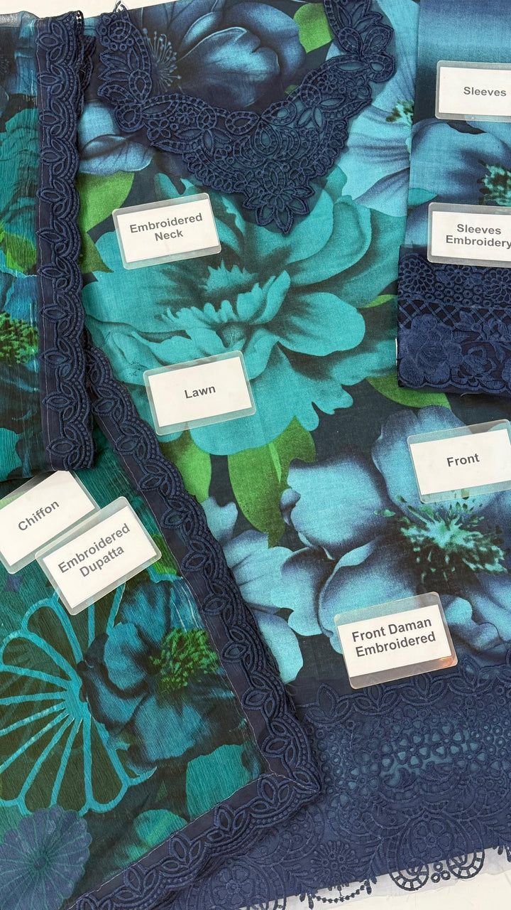 Baroque Lawn Suit-Lawn Suits-Replica Zone